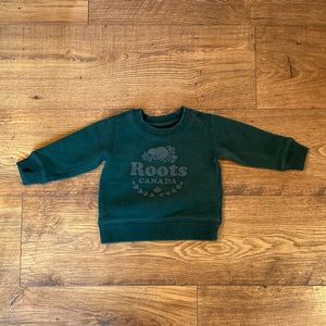 Roots 3-6M Hunter Green Sweatshirt